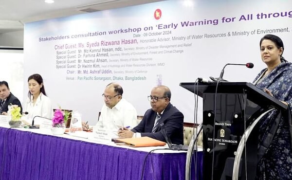 পূর্ব সতর্কীকরণ ব্যবস্থা উন্নয়নে কাজ হচ্ছে: রিজওয়ানা হাসান
