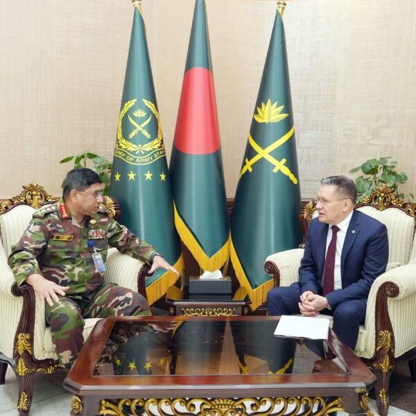 সেনাপ্রধানের সাথে মহাপরিচালক, রোসাটম (Rosatom) এর সৌজন্য সাক্ষাৎ