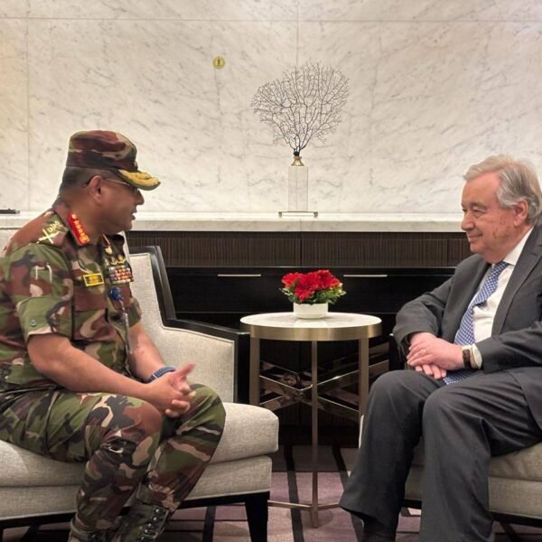 জাতিসংঘের মহাসচিব এর সাথে সেনাপ্রধানের সৌজন্য সাক্ষাৎ