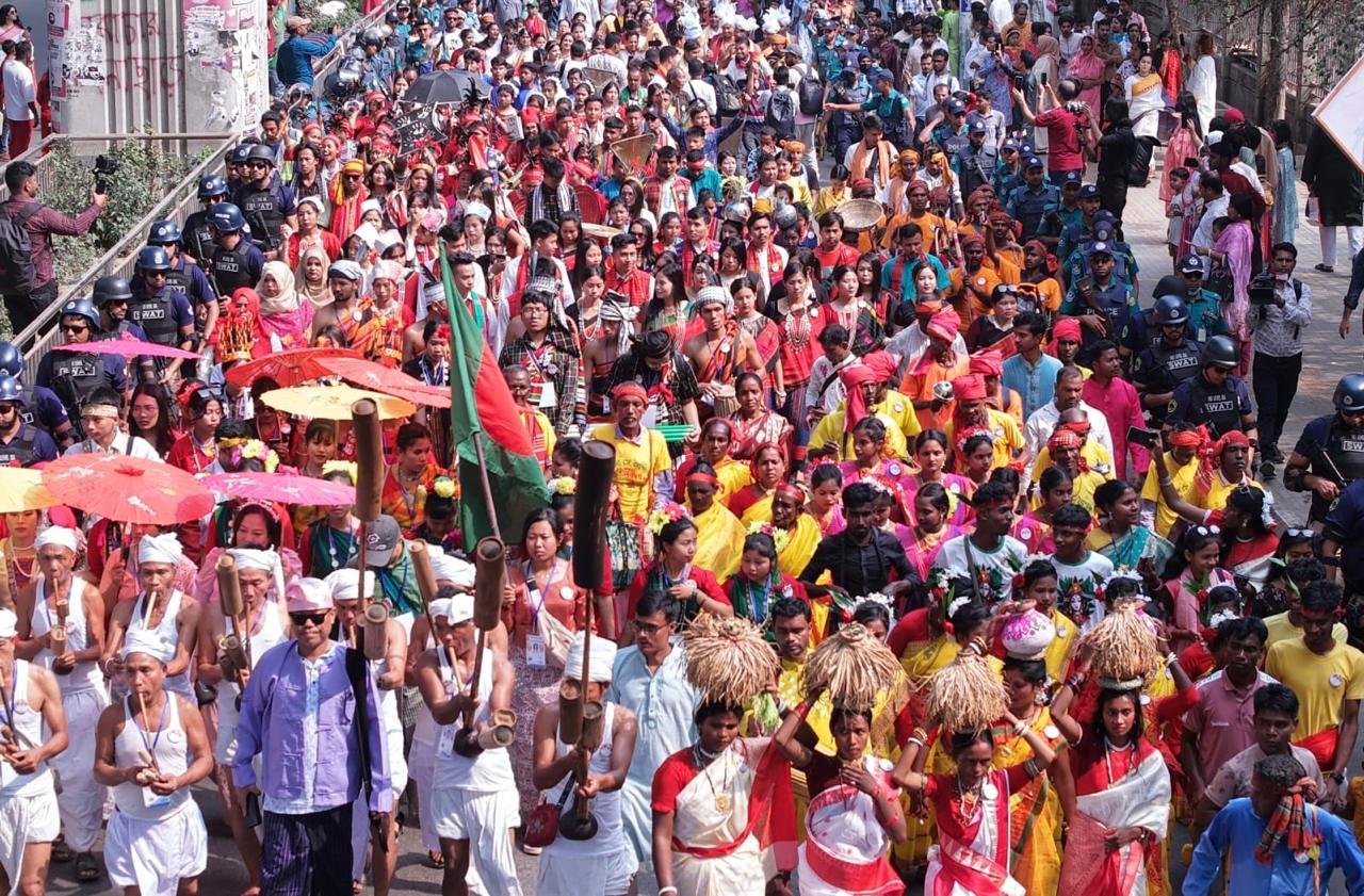 নববর্ষ উদযাপিত হলো বর্ণিল আয়োজনে