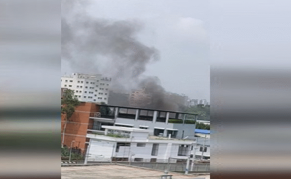 রাজধানীর উত্তরার দিয়াবাড়ীতে ফাইটার বিমান বিধ্বস্ত