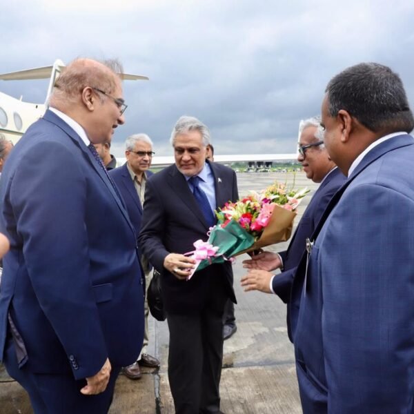 তিন দিনের সফরে পাকিস্তানের উপ-প্রধানমন্ত্রী ও পররাষ্ট্রমন্ত্রী ঢাকায় পৌঁছেছেন