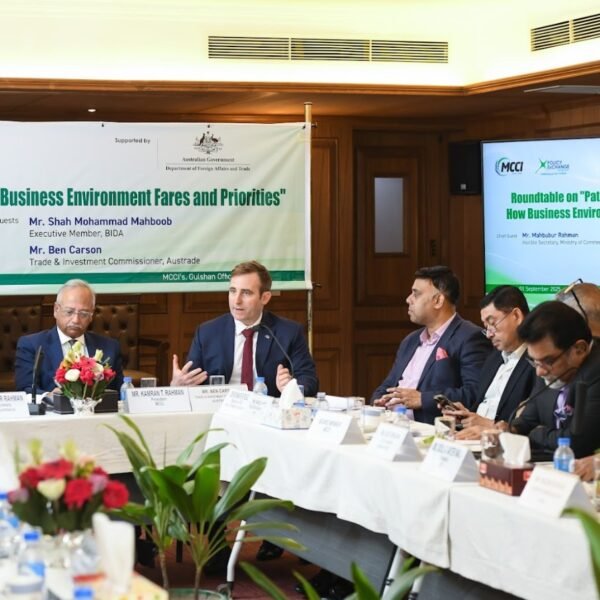 অস্ট্রেলিয়ান হাইকমিশনের উদ্যোগে ব্যবসা পরিবেশ সূচক নিয়ে উচ্চপর্যায়ের সংলাপ…
