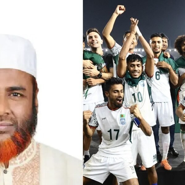 ভারতের বিপক্ষে জয়লাভ করায় জাতীয় ফুটবল টিমকে অভিনন্দন জানালেন&hellip;