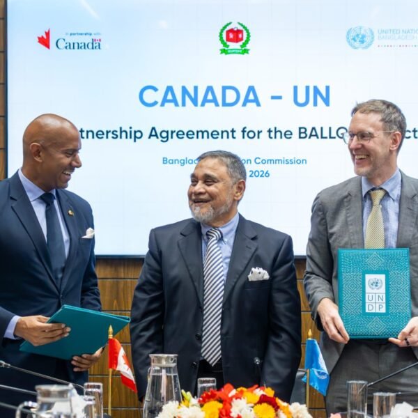 বাংলাদেশের নির্বাচন ব্যবস্থাকে শক্তিশালী করতে ইউএনডিপিকে ২০ লাখ কানাডিয়ান…