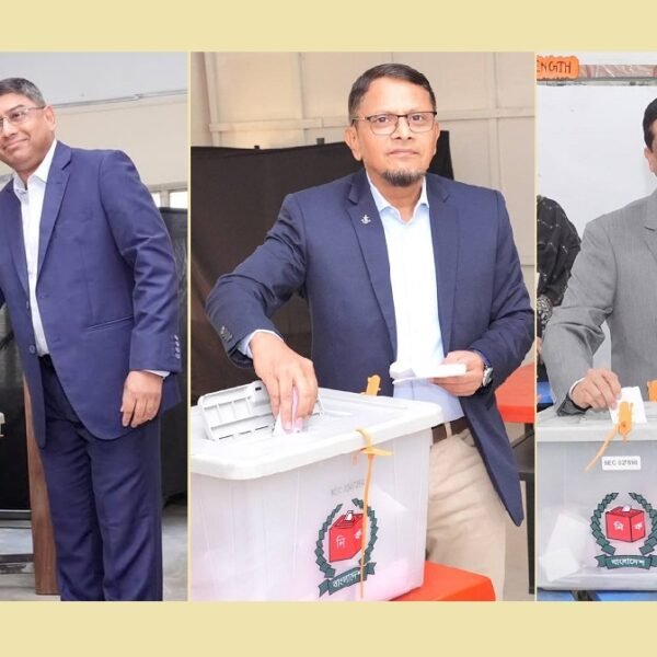 ত্রয়োদশ জাতীয় সংসদ নির্বাচন ও গণভোটে ভোট প্রদান করলেন&hellip;