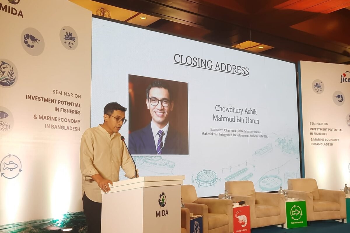 মহেশখালী–মাতারবাড়িকে সামুদ্রিক অর্থনীতির কেন্দ্র হিসেবে গড়ে তুলতে কাজ করছে MIDA: MIDA-এর নির্বাহী চেয়ারম্যান আশিক চৌধুরী
